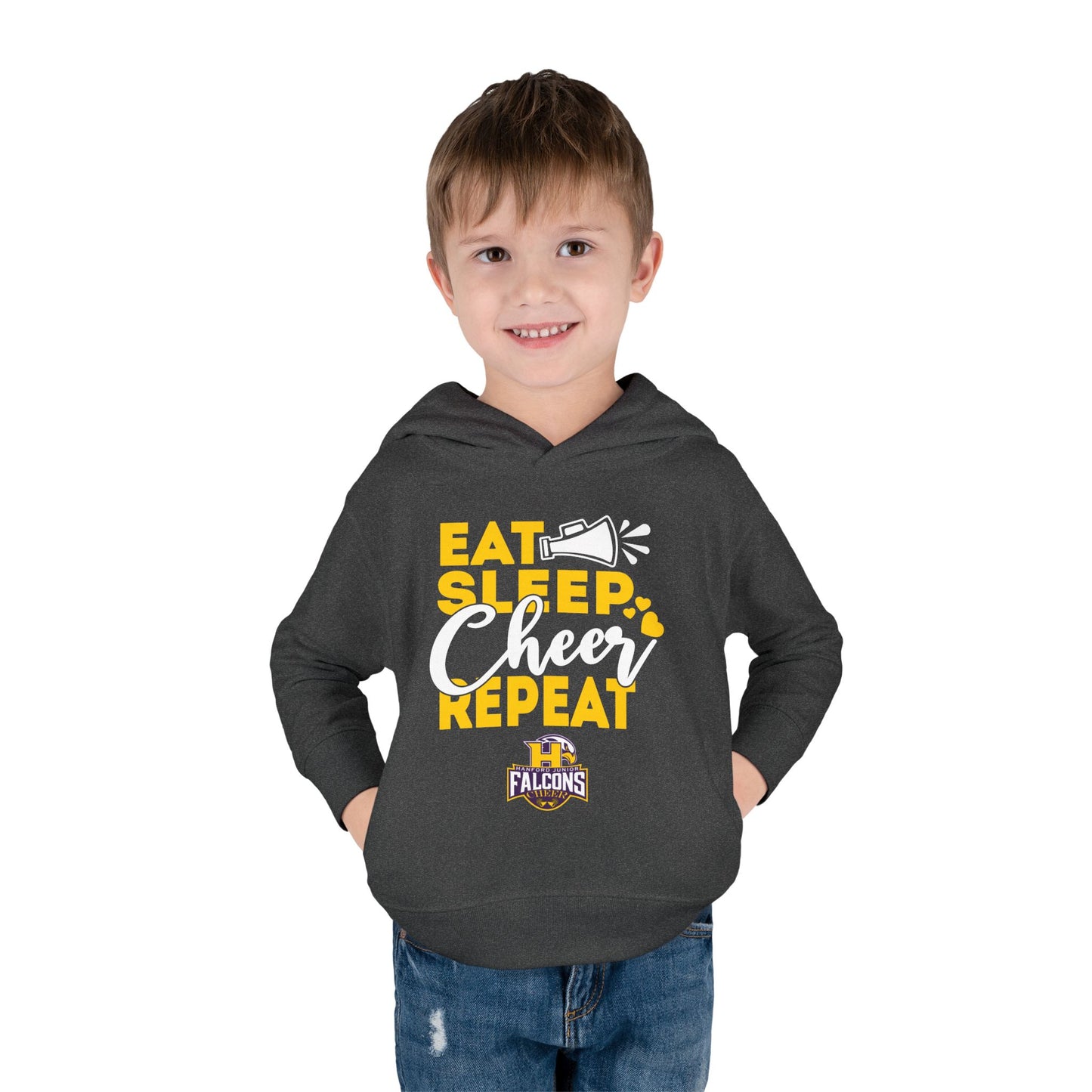 Cheer - Toddler Sweatshirt - Eat Sleep Cheer Repeat