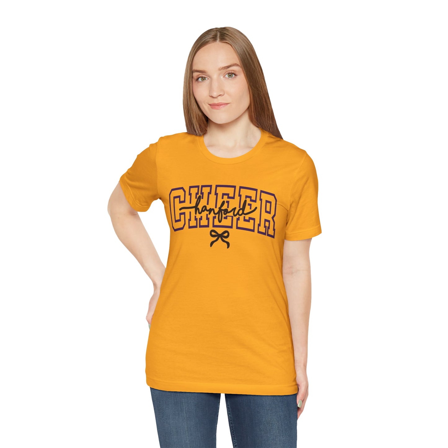 Cheer - Adult T-Shirt - Hanford Cursive