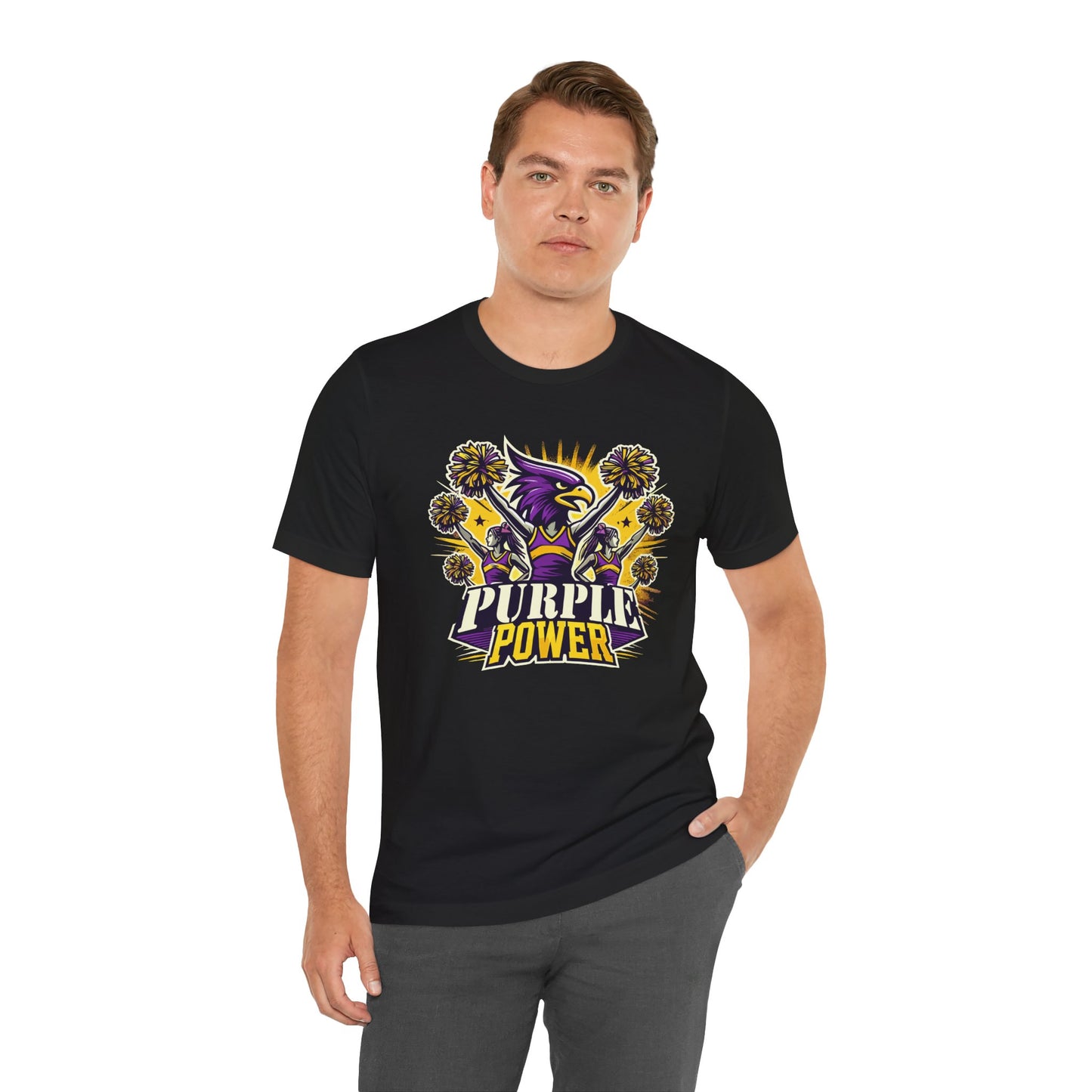 Cheer - Adult T-Shirt - Purple Power
