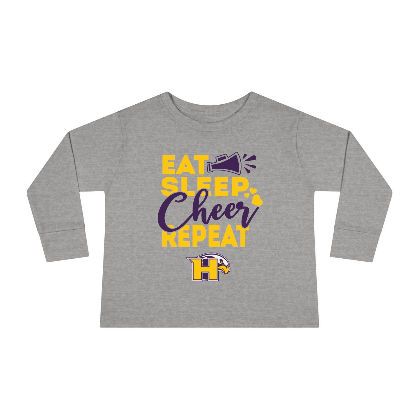 Cheer - Toddler Long Sleeve - Eat Sleep Cheer Repeat