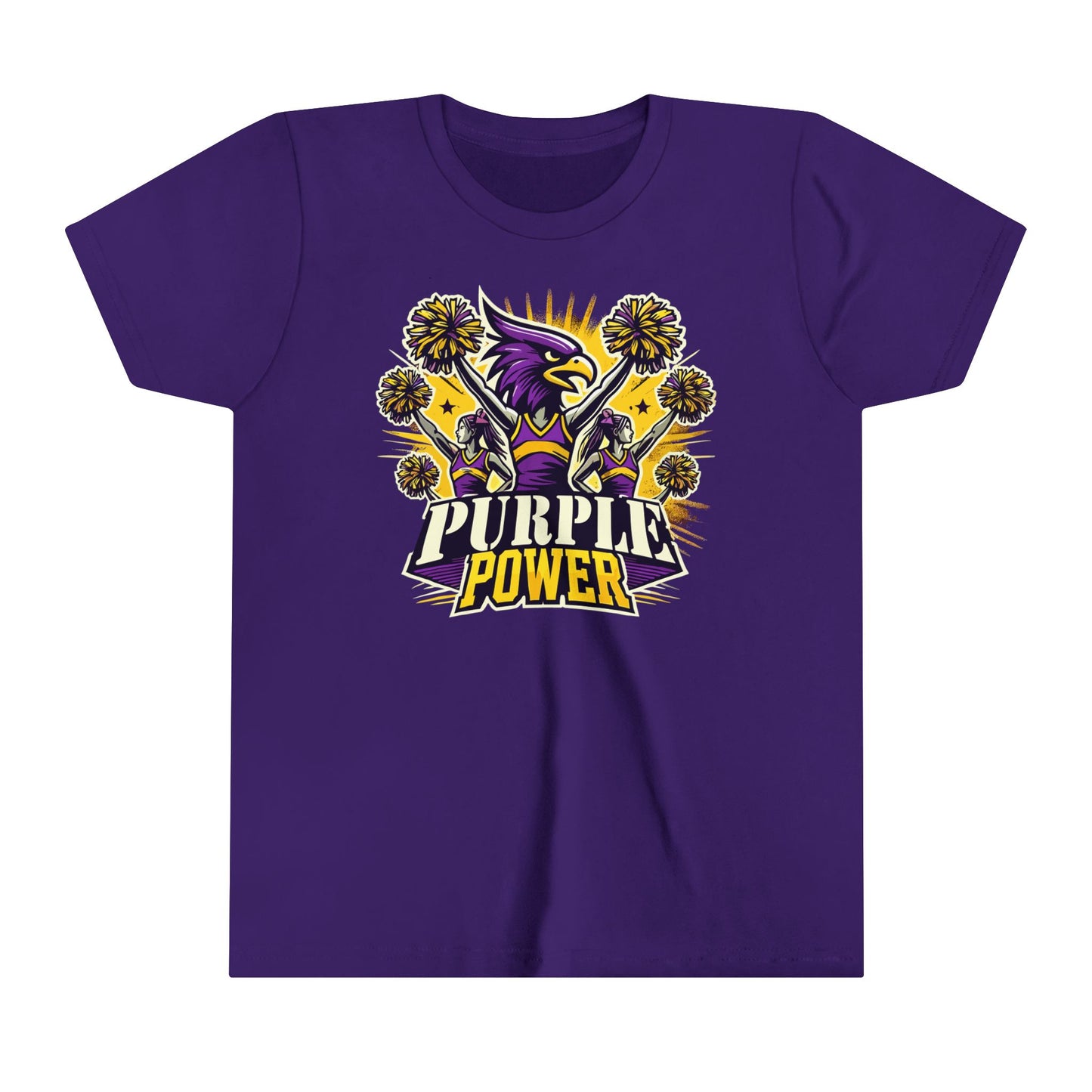 Cheer - Youth T-Shirt - Purple Power