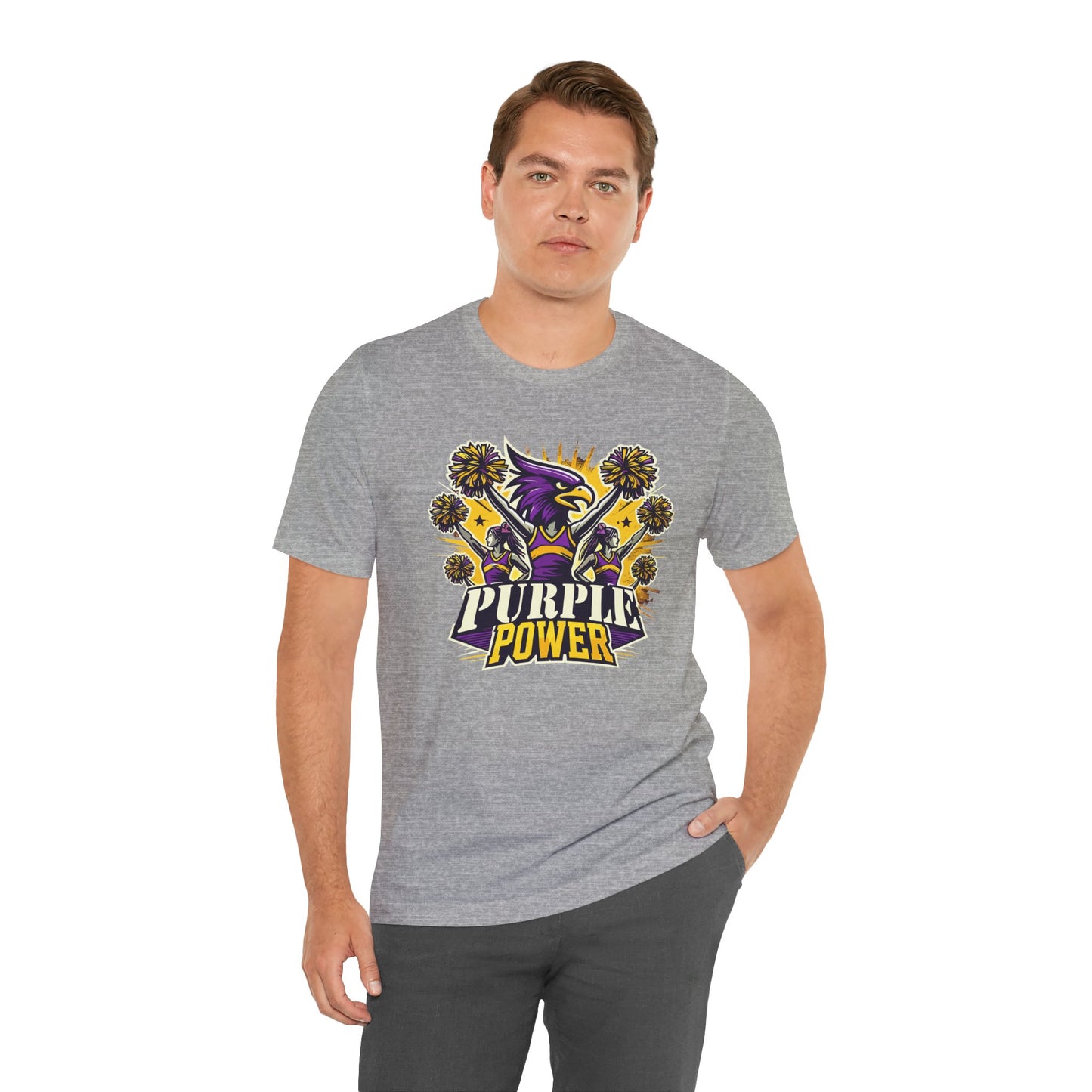 Cheer - Adult T-Shirt - Purple Power