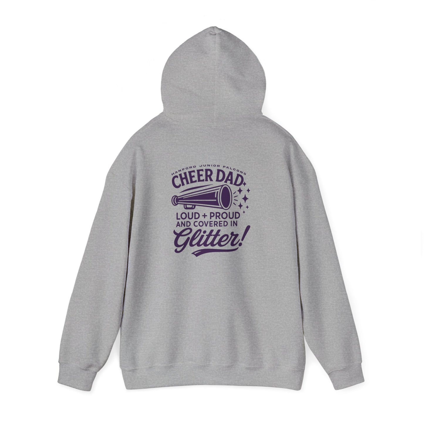 Cheer - Adult Sweatshirt - Cheer Dad: Loud, Proud, and covered in glitter