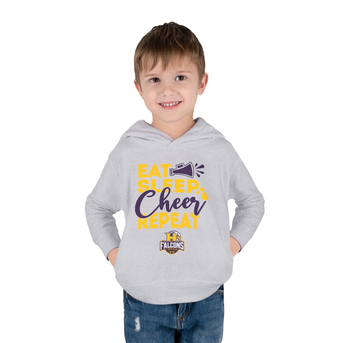 Cheer - Toddler Sweatshirt - Eat Sleep Cheer Repeat