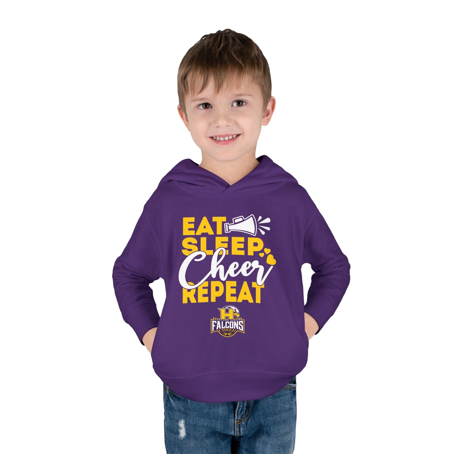 Cheer - Toddler Sweatshirt - Eat Sleep Cheer Repeat