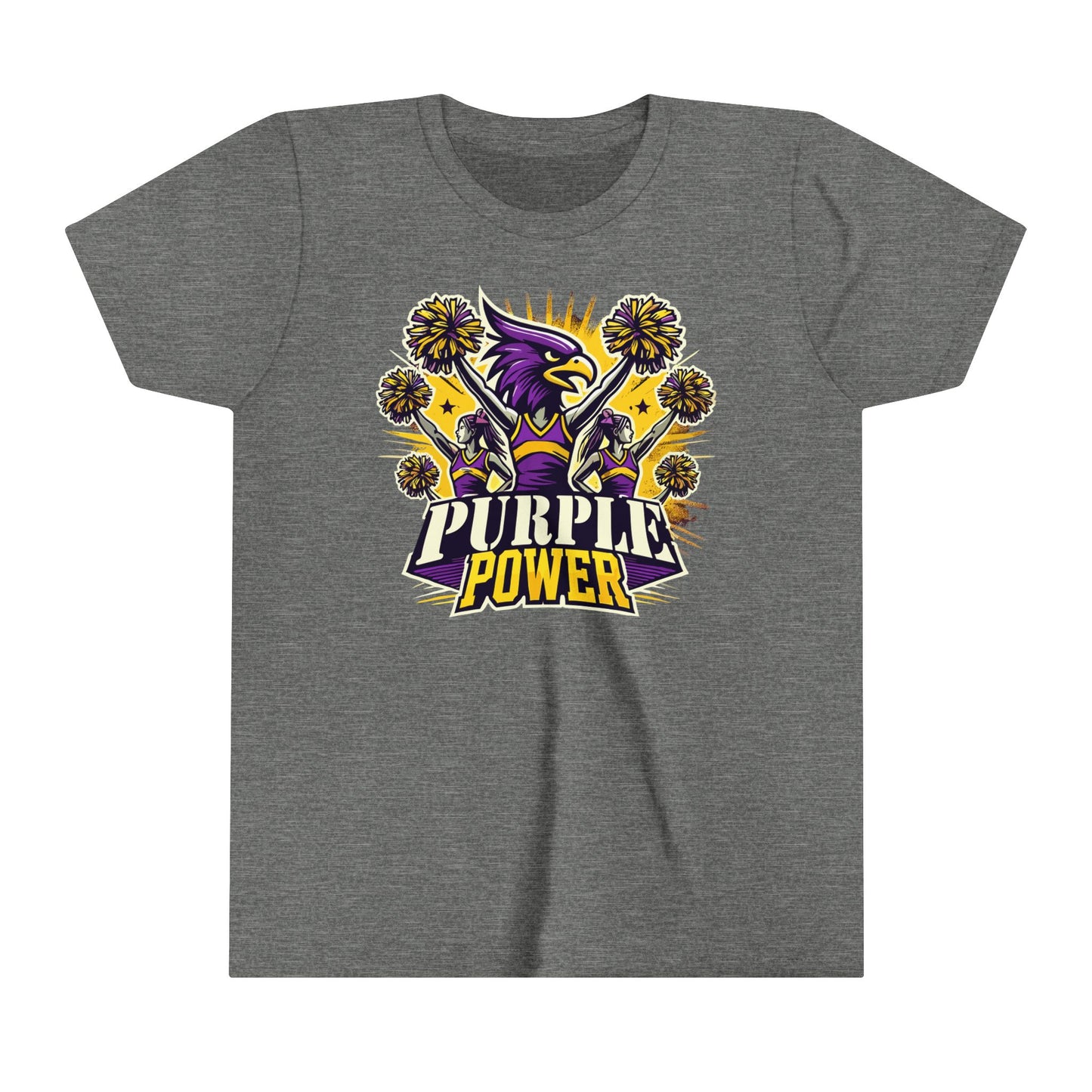 Cheer - Youth T-Shirt - Purple Power