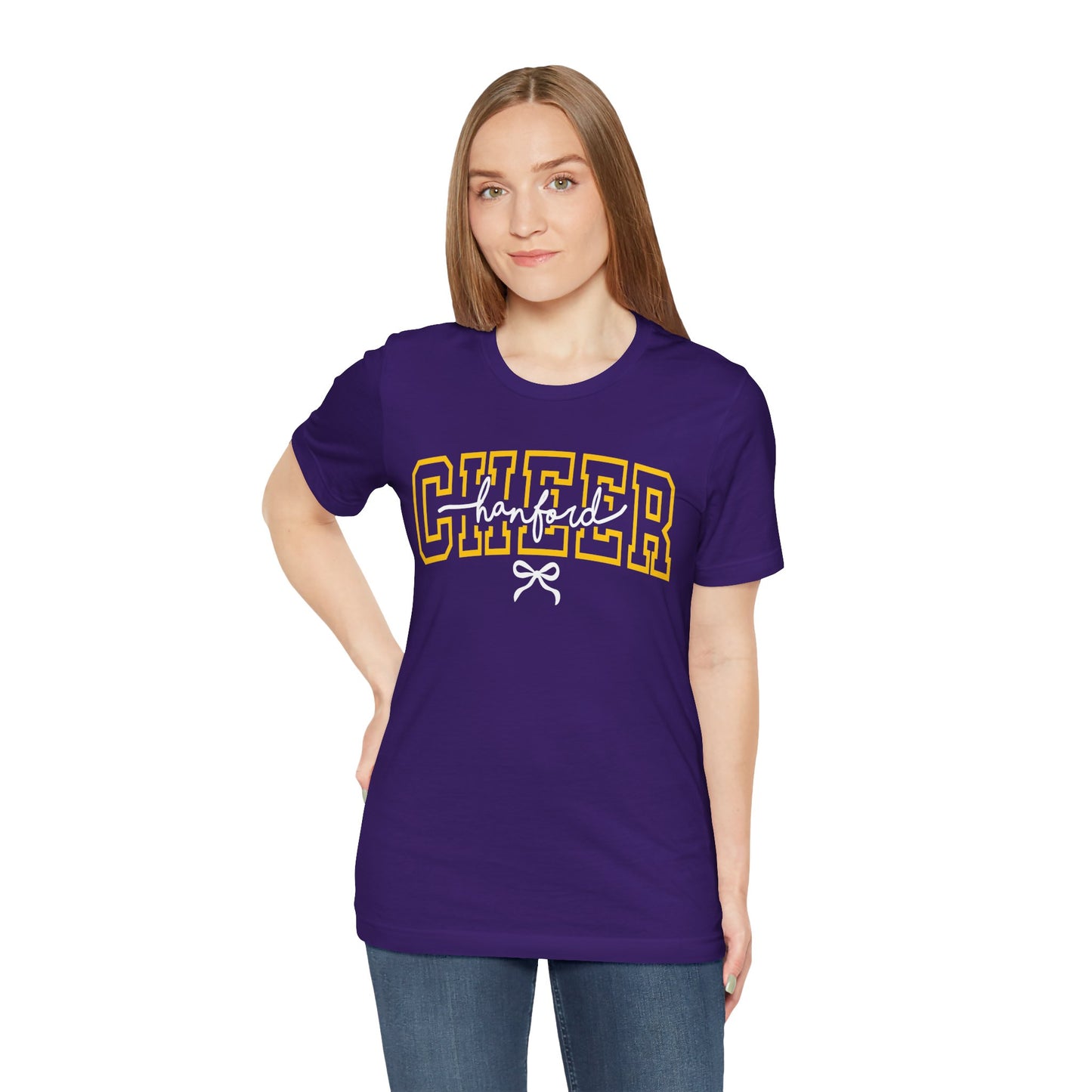Cheer - Adult T-Shirt - Hanford Cursive