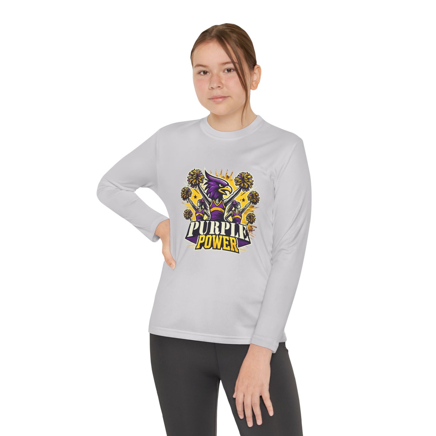 Cheer - Youth T-Shirt - Purple Power