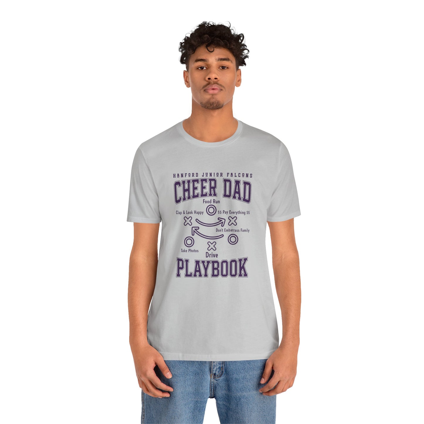 Cheer - Adult T-Shirt - Cheer Dad Playbook