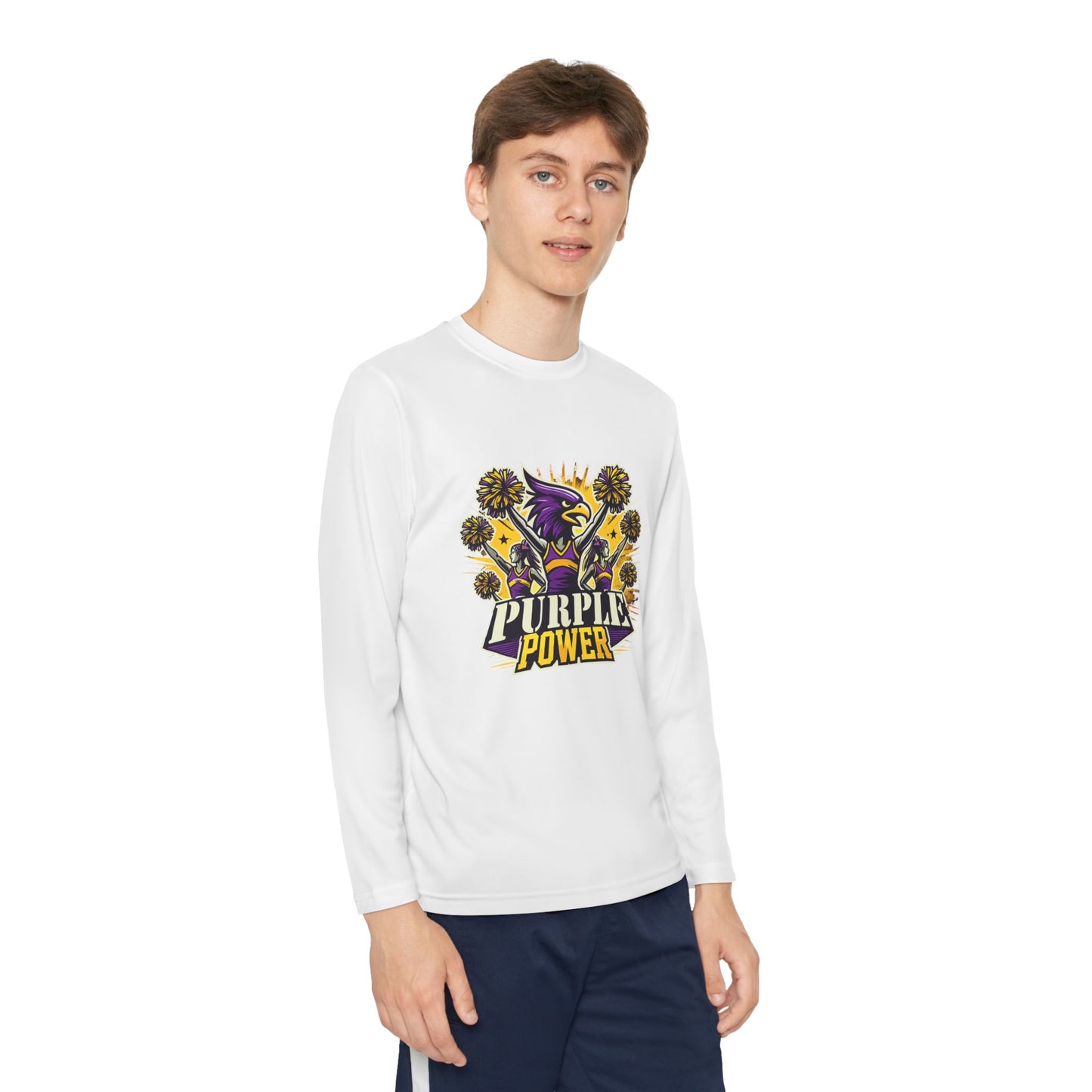 Cheer - Youth T-Shirt - Purple Power
