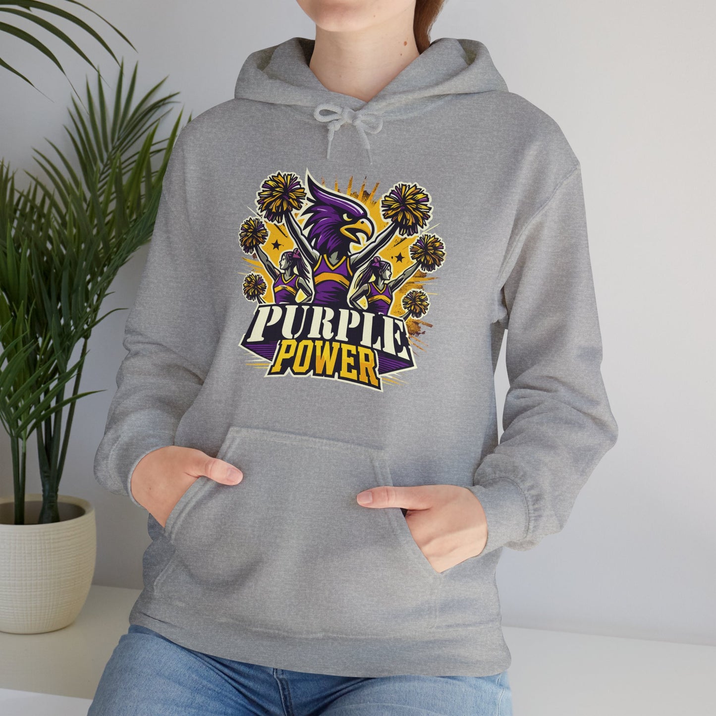 Cheer - Adult Sweatshirt - Purple Power