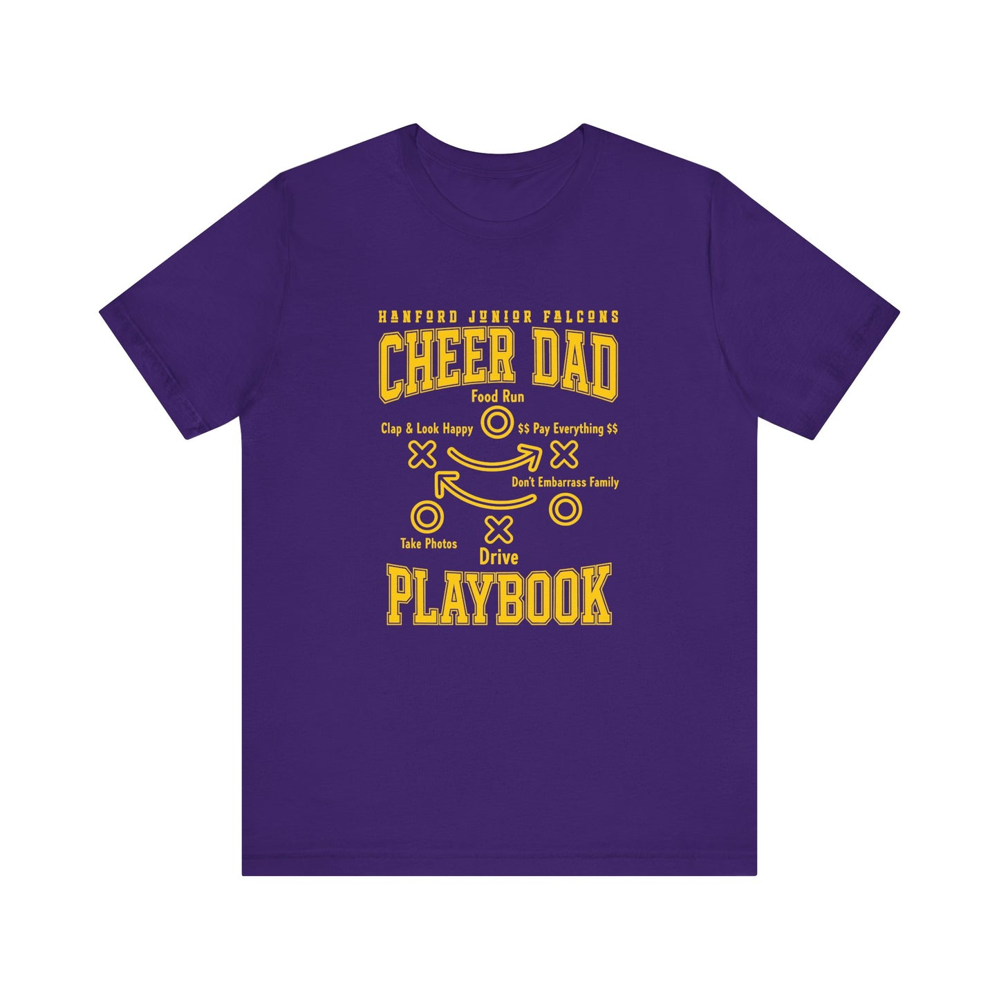 Cheer - Adult T-Shirt - Cheer Dad Playbook