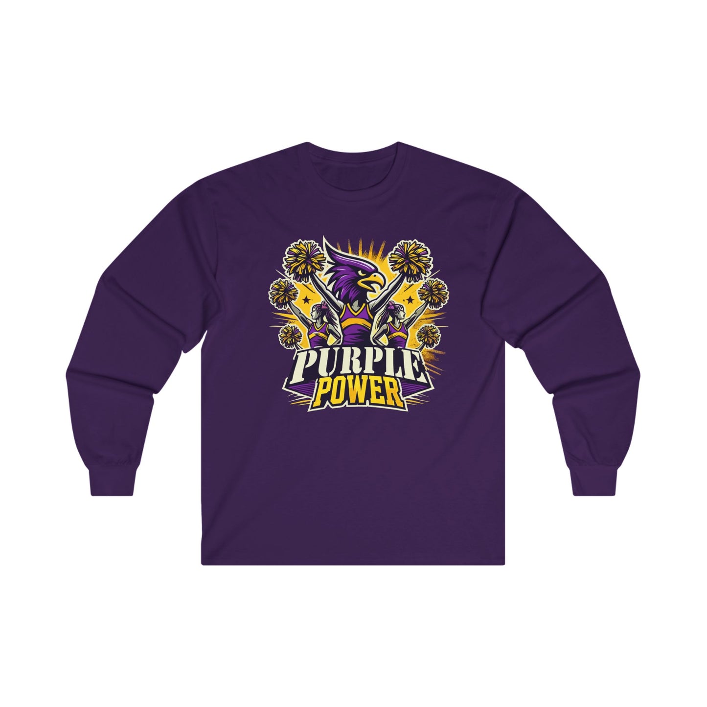 Cheer - Adult Long Sleeve - Purple Power