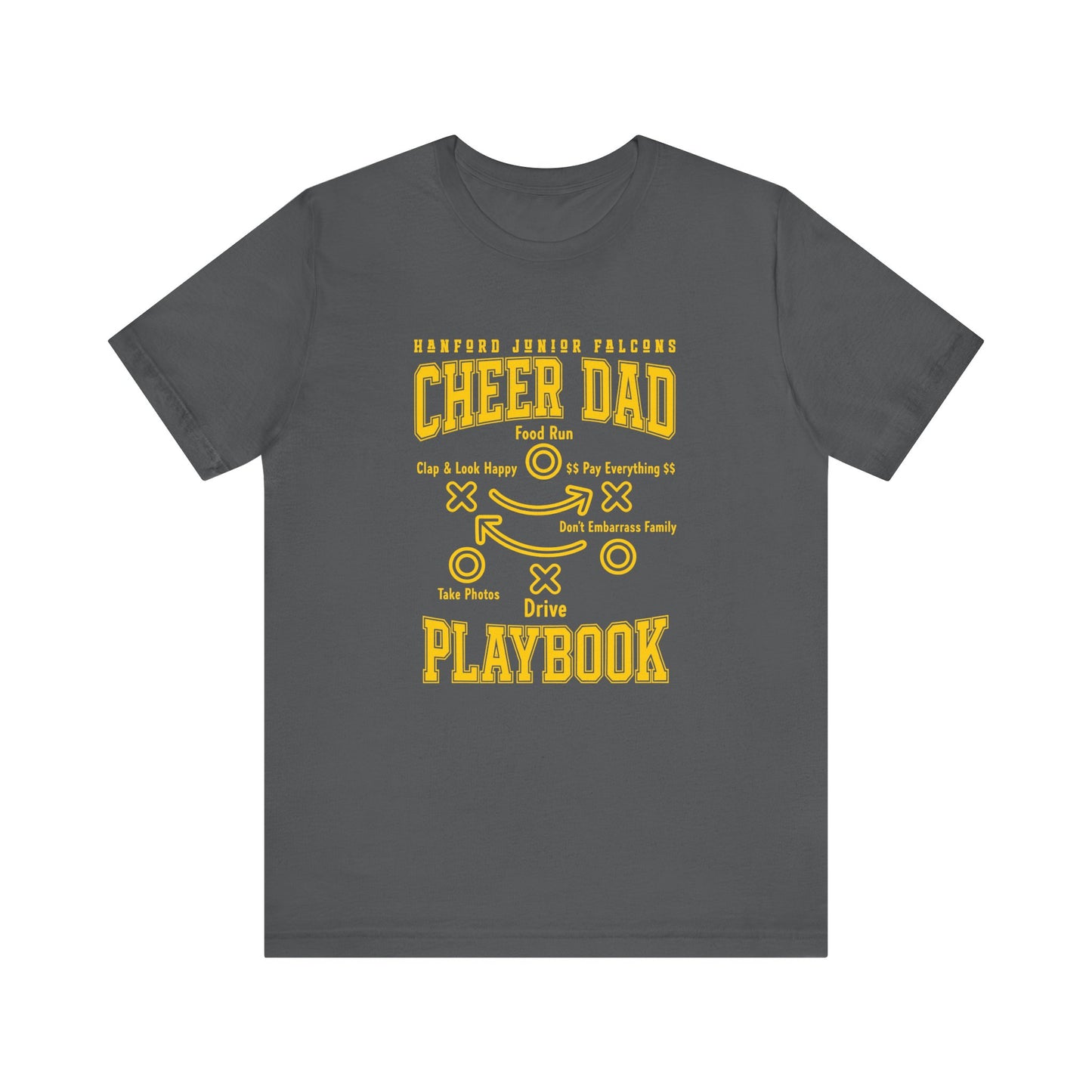 Cheer - Adult T-Shirt - Cheer Dad Playbook