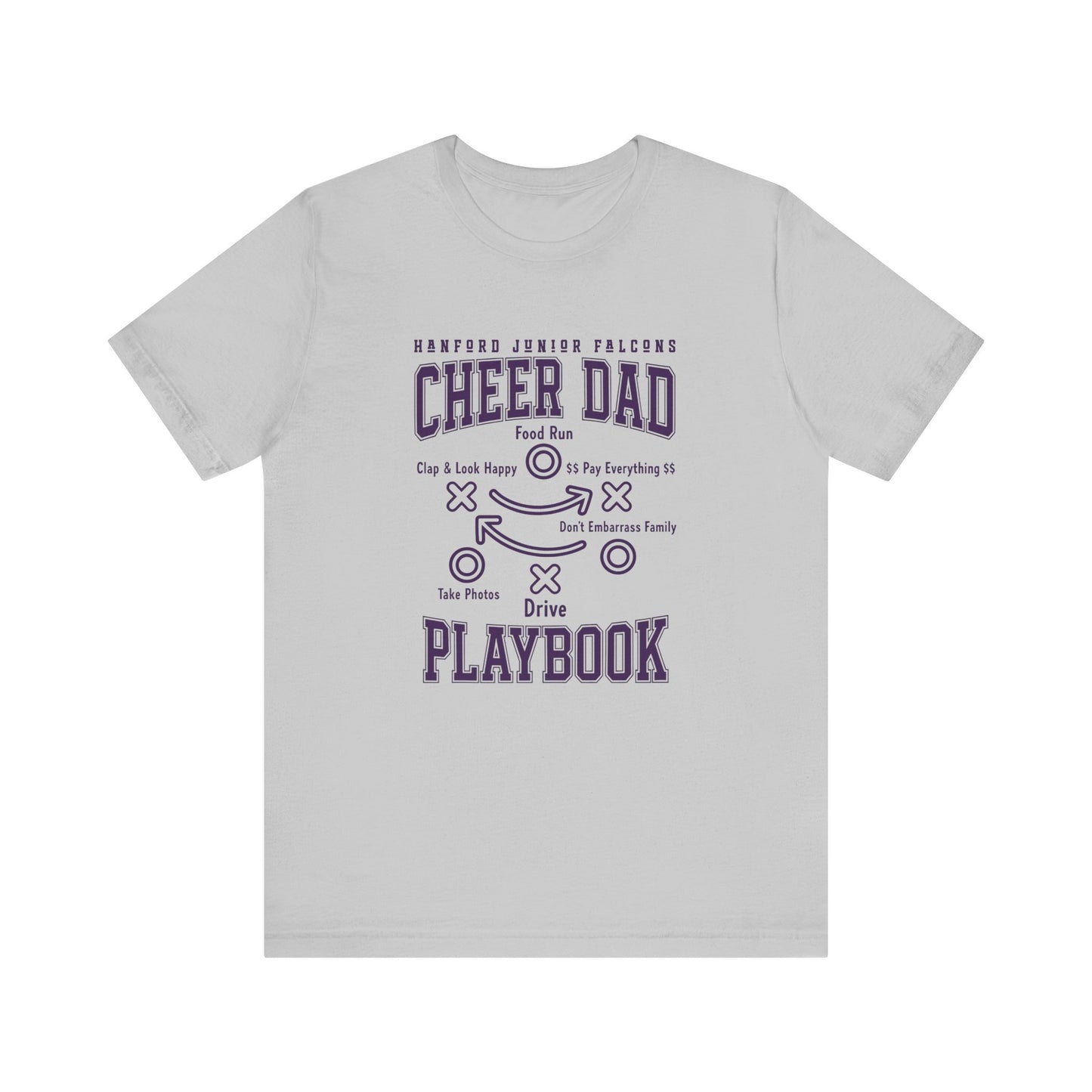 Cheer - Adult T-Shirt - Cheer Dad Playbook