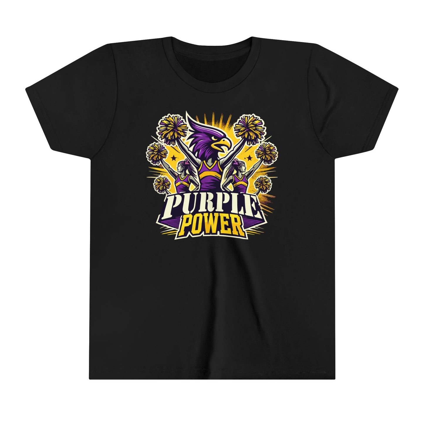 Cheer - Youth T-Shirt - Purple Power