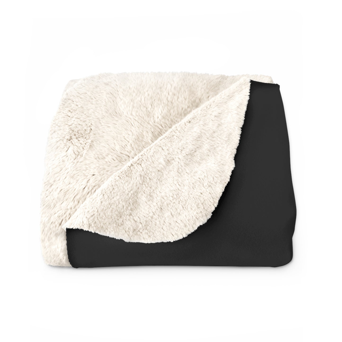 Hanford Junior Falcons Fleece Sherpa Blanket - Black & White