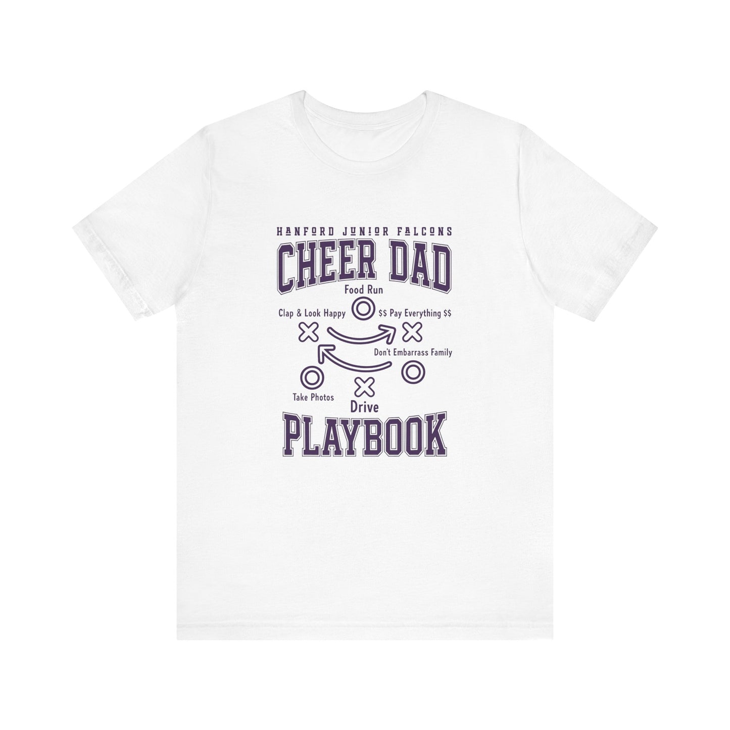 Cheer - Adult T-Shirt - Cheer Dad Playbook
