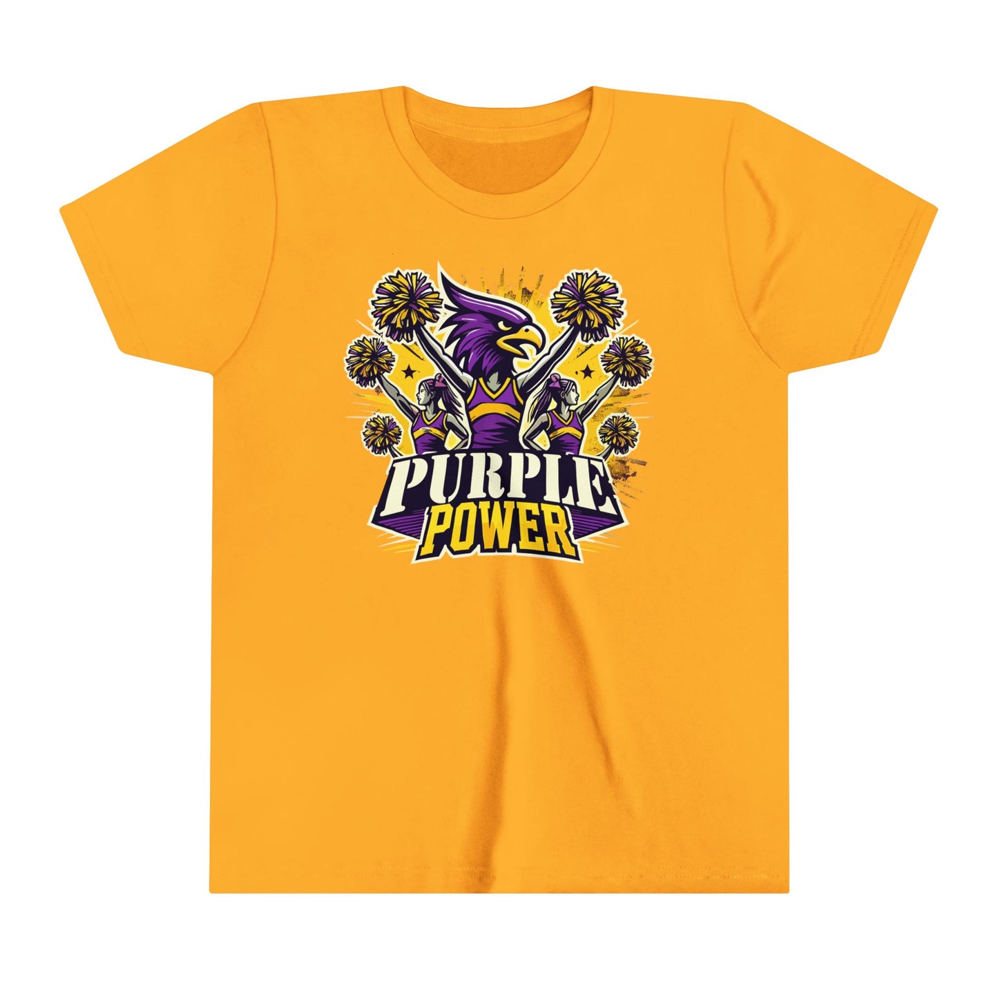 Cheer - Youth T-Shirt - Purple Power