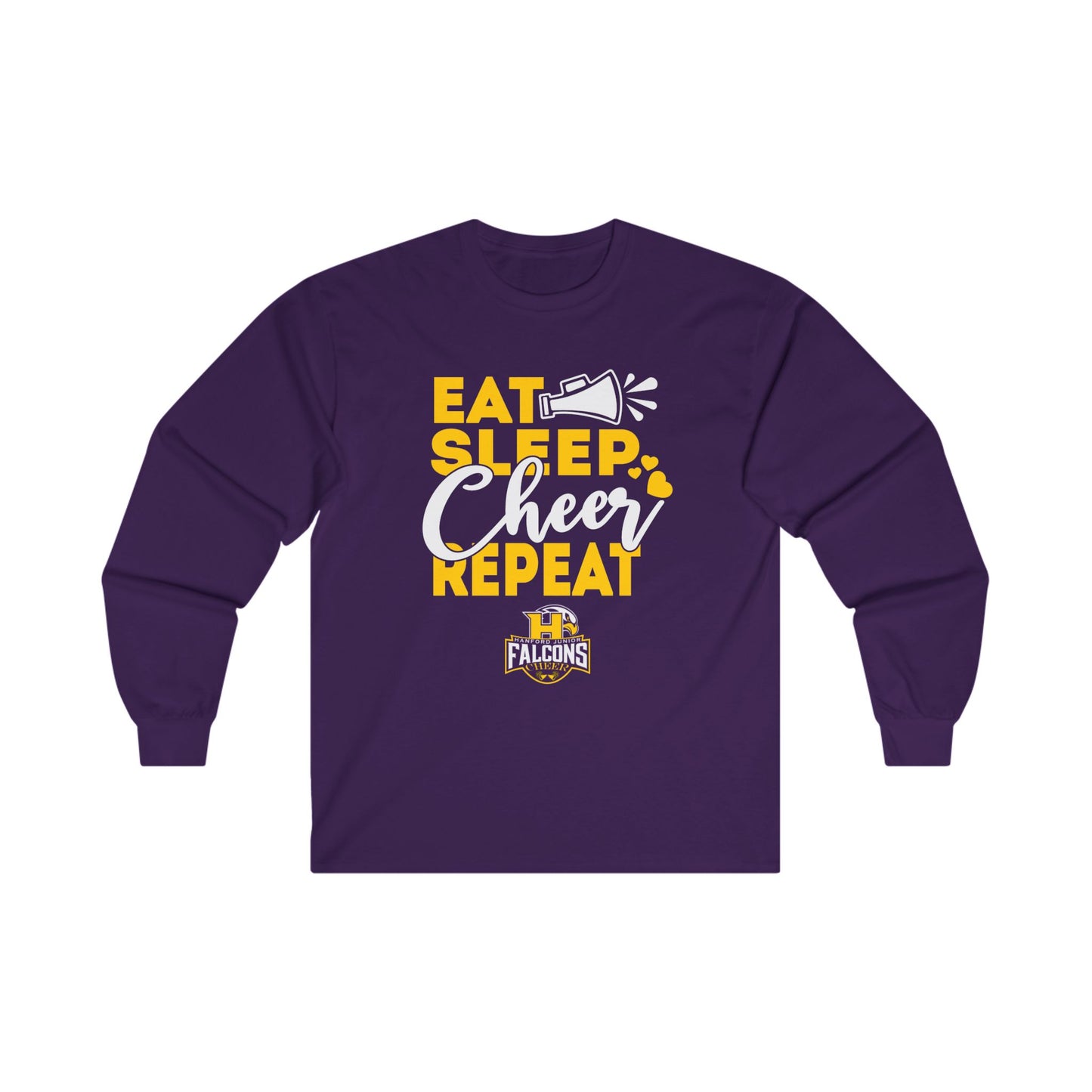 Cheer - Adult Long Sleeve - Eat Sleep Cheer Repeat