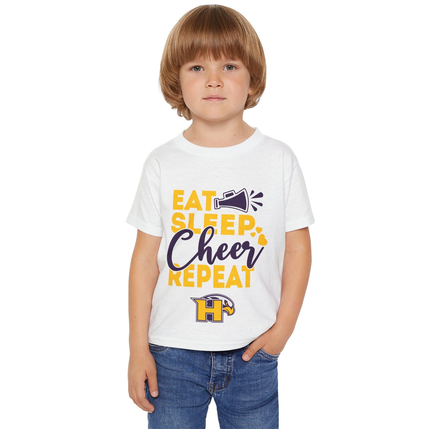 Cheer - Toddler T-Shirt - Eat Sleep Cheer Repeat