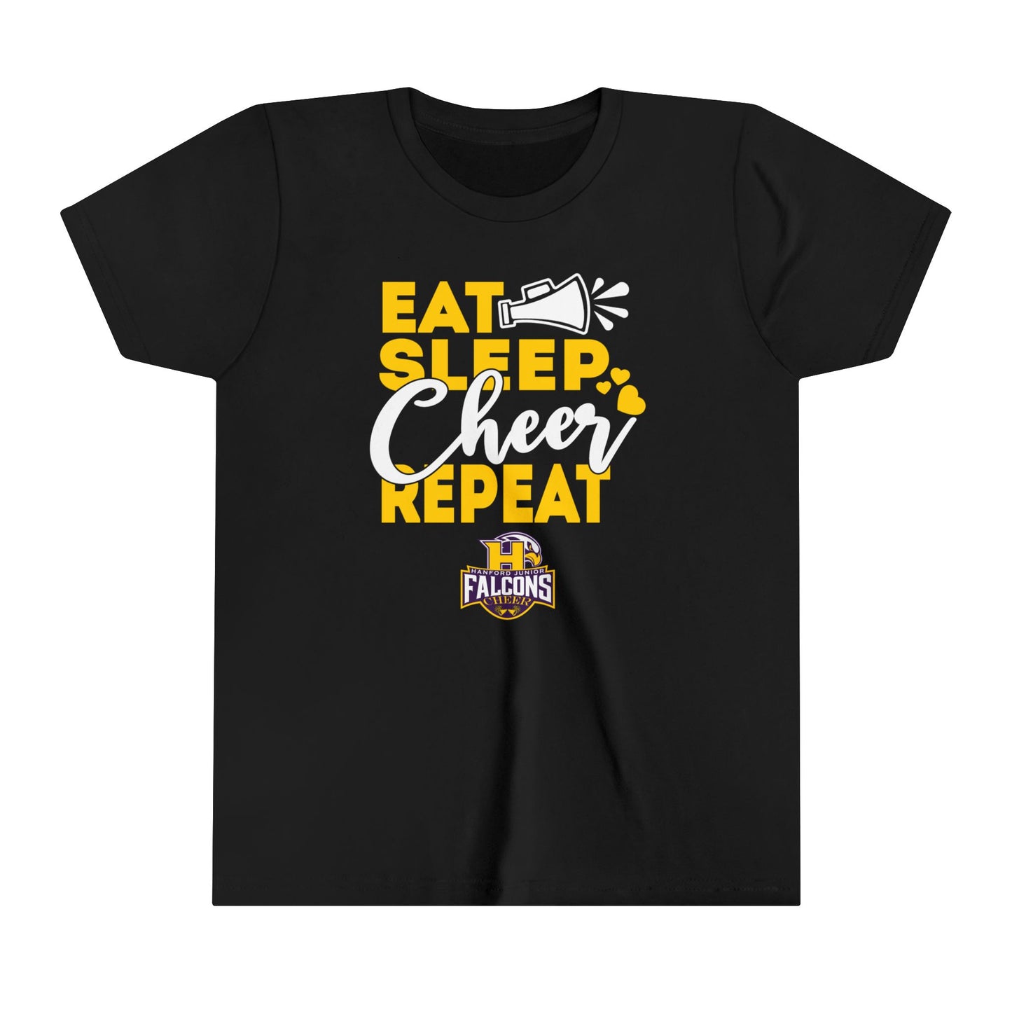 Cheer - Youth T-Shirt - Eat Sleep Cheer Repeat