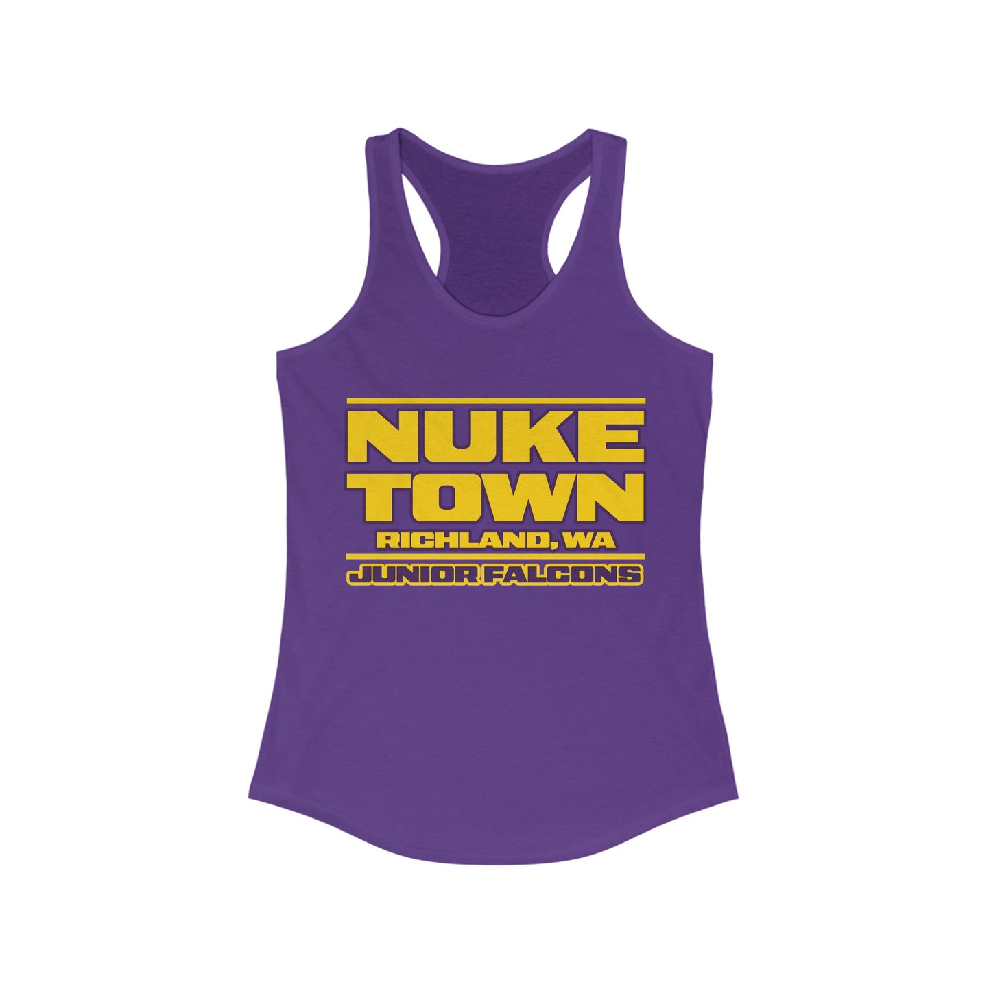 Nuke Town Women's Racerback Tank - Junior Falcons Spirit Wear