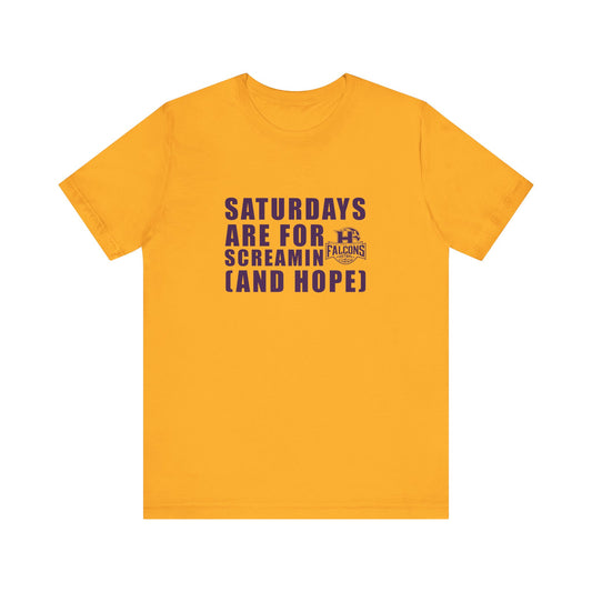 Football - Adult T-Shirt - Saturdays are for screamin