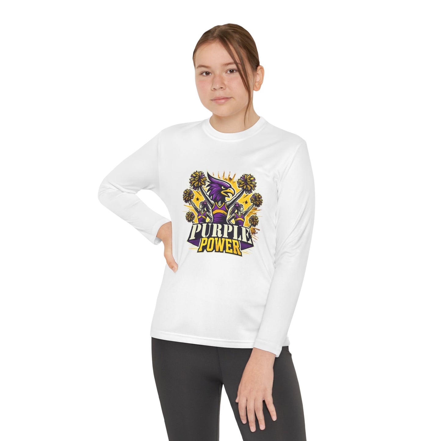 Cheer - Youth T-Shirt - Purple Power