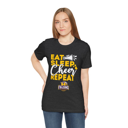 Cheer - Adult T-Shirt - Eat, Sleep, Cheer, Repeat