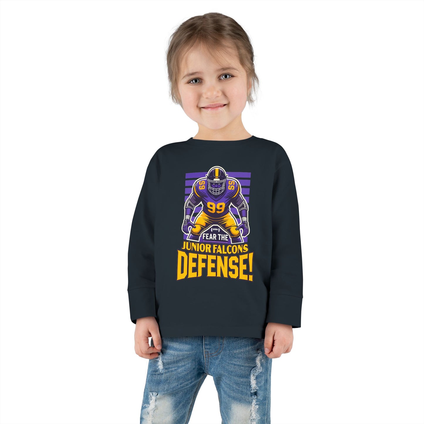 Football - Toddler Long Sleeve - Fear the Defense