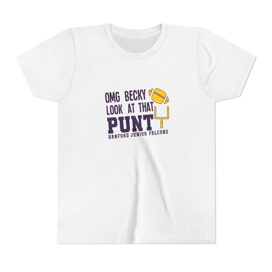 Football - Youth T-Shirt - OMG Beck Look at that Punt