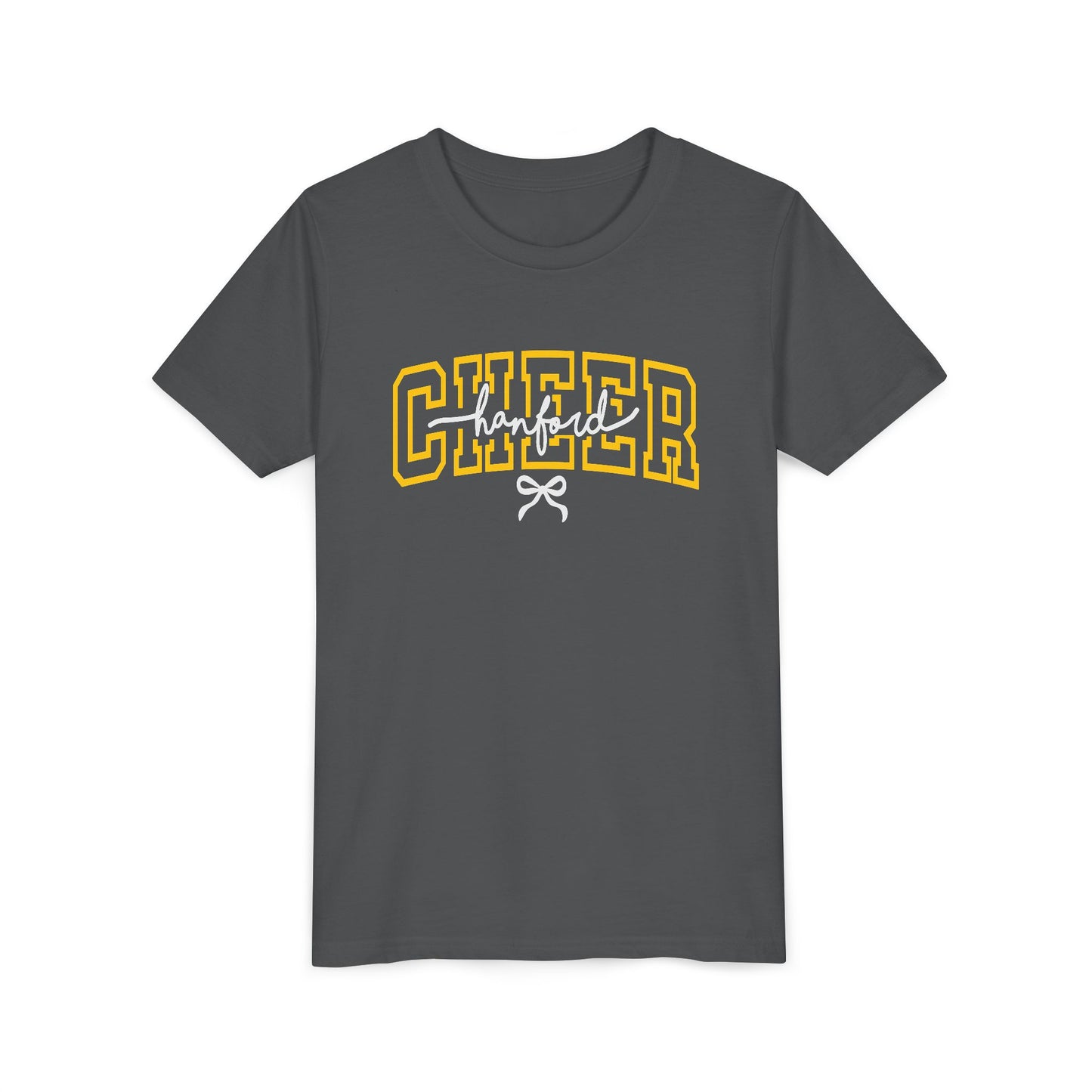 Cheer - Youth T-Shirt - Hanford Cursive
