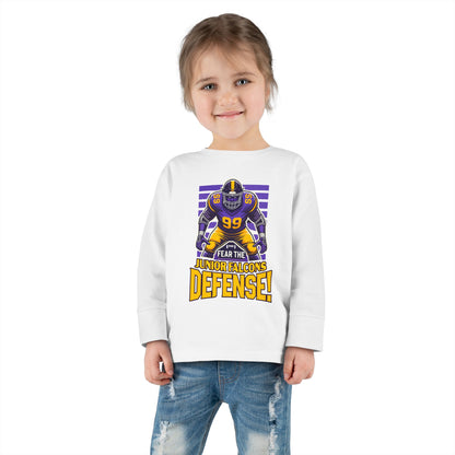 Football - Toddler Long Sleeve - Fear the Defense