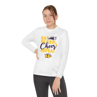 Cheer - Youth Long Sleeve - Eat Sleep Cheer Repeat