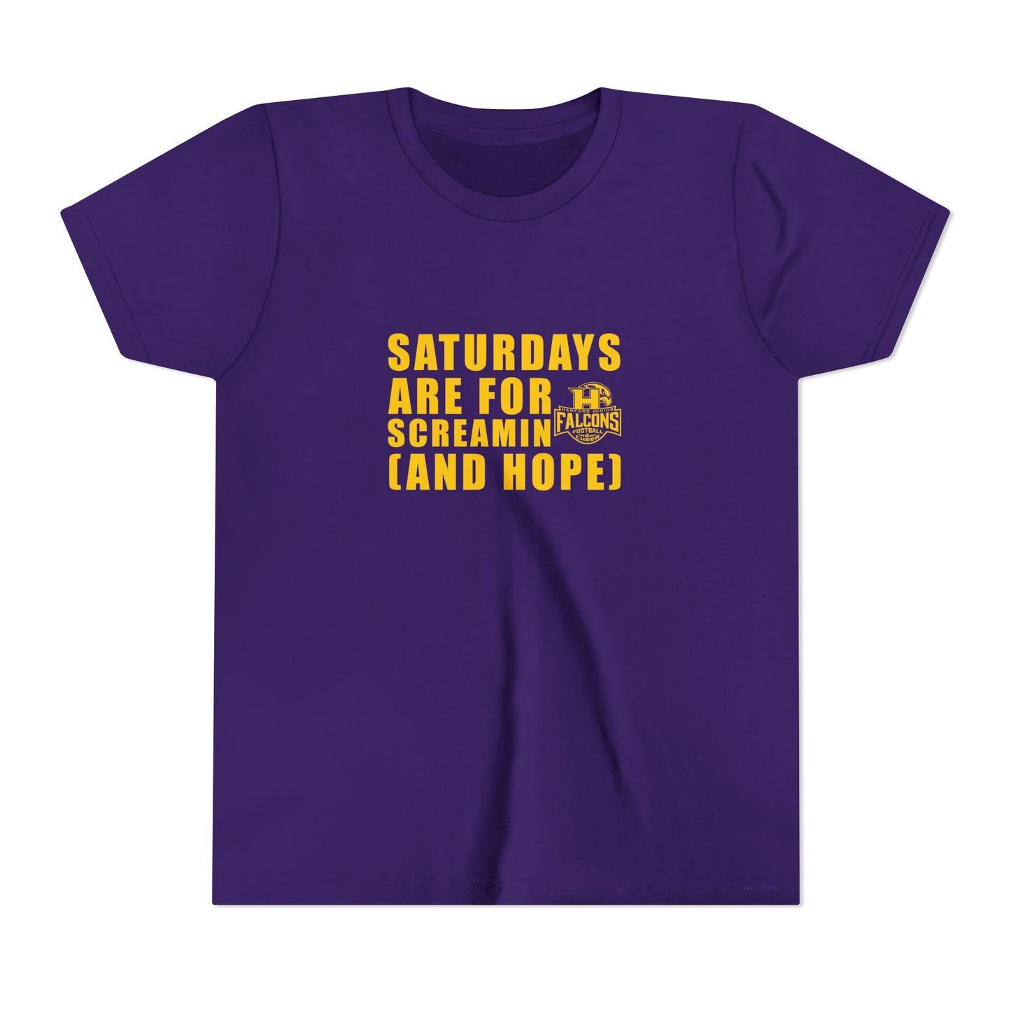 Football - Youth T-Shirt - Saturdays are for screamin