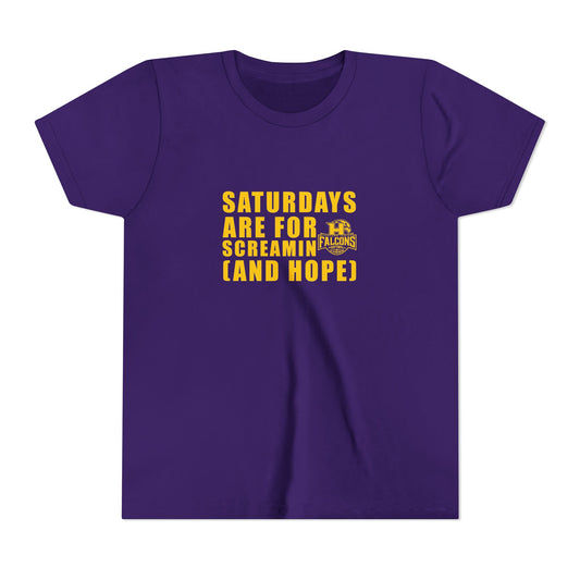 Football - Youth T-Shirt - Saturdays are for screamin