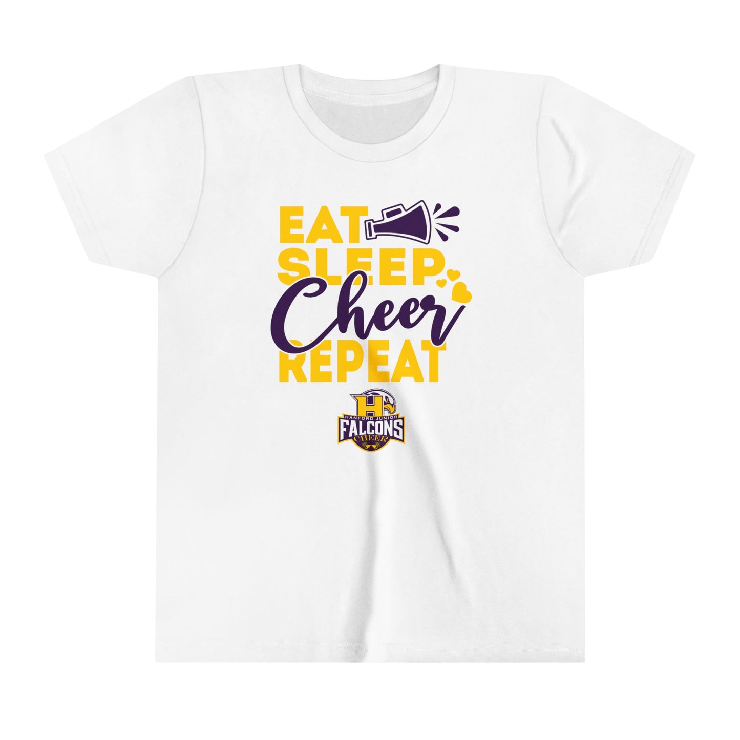 Cheer - Youth T-Shirt - Eat Sleep Cheer Repeat