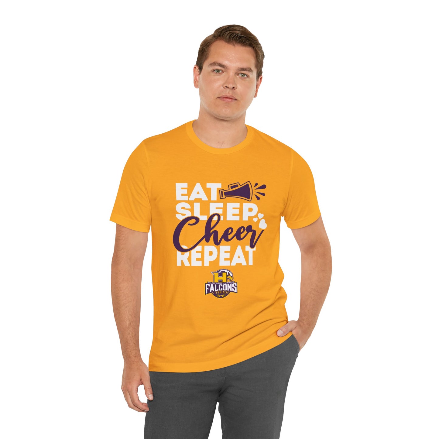 Cheer - Adult T-Shirt - Eat, Sleep, Cheer, Repeat