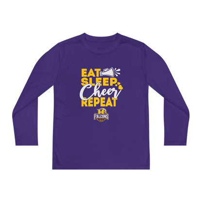 Cheer - Youth Long Sleeve - Eat Sleep Cheer Repeat