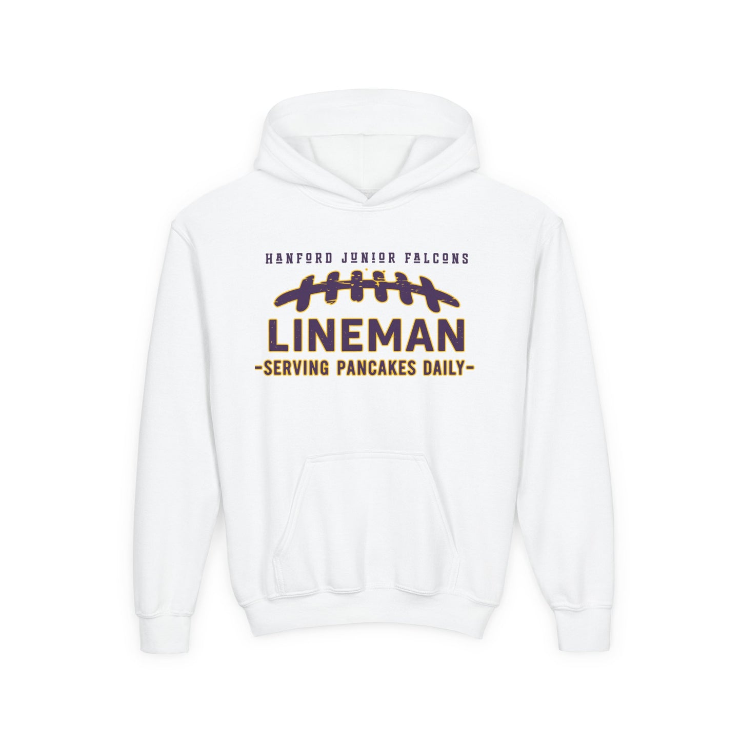 Football - Youth Sweatshirt - Line Serving Pancakes Daily