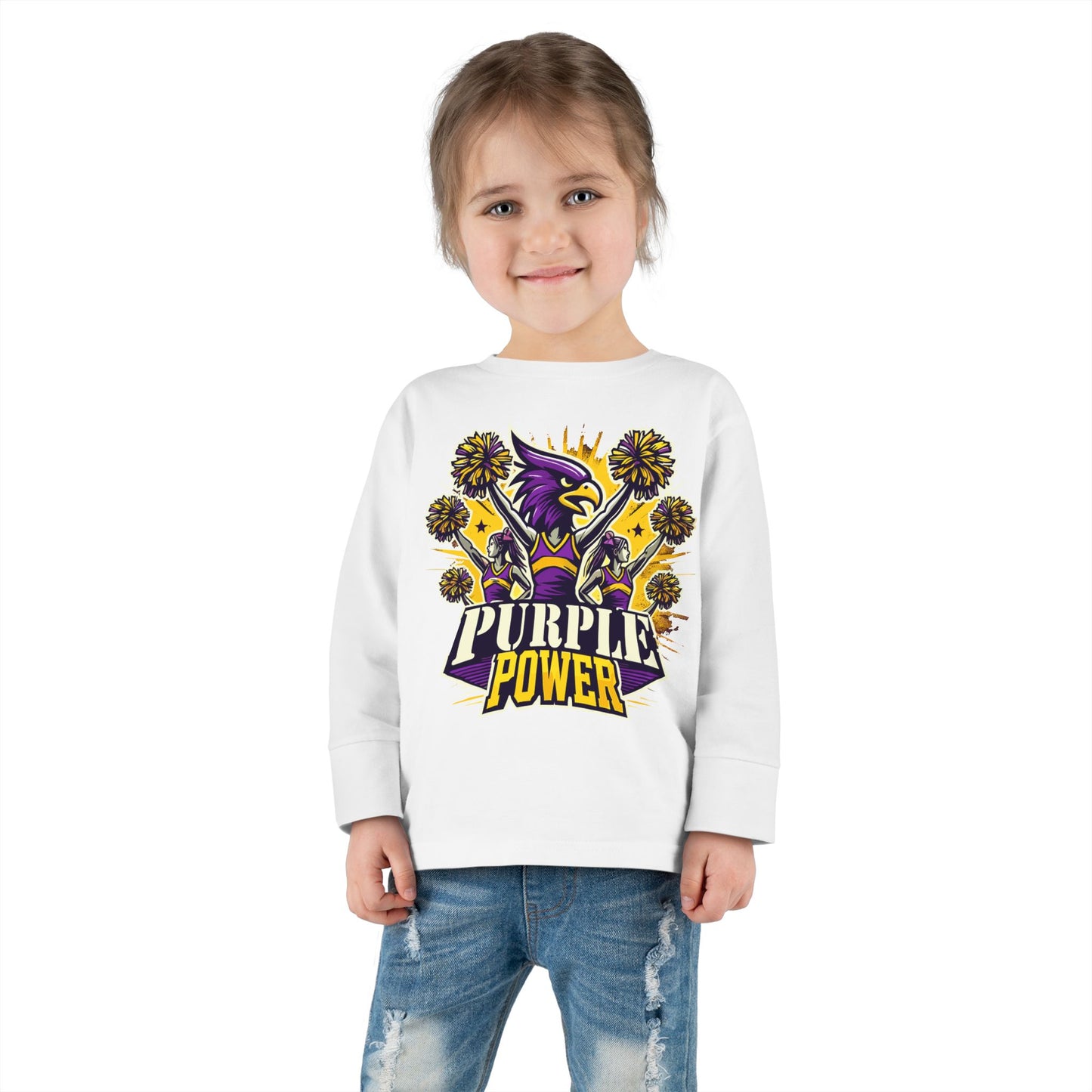 Cheer - Toddler Long Sleeve - Purple Power