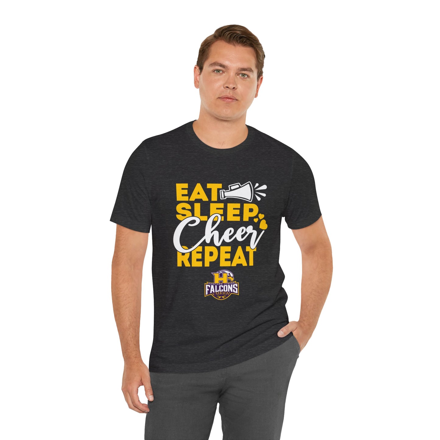 Cheer - Adult T-Shirt - Eat, Sleep, Cheer, Repeat