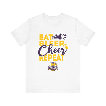 Cheer - Adult T-Shirt - Eat, Sleep, Cheer, Repeat