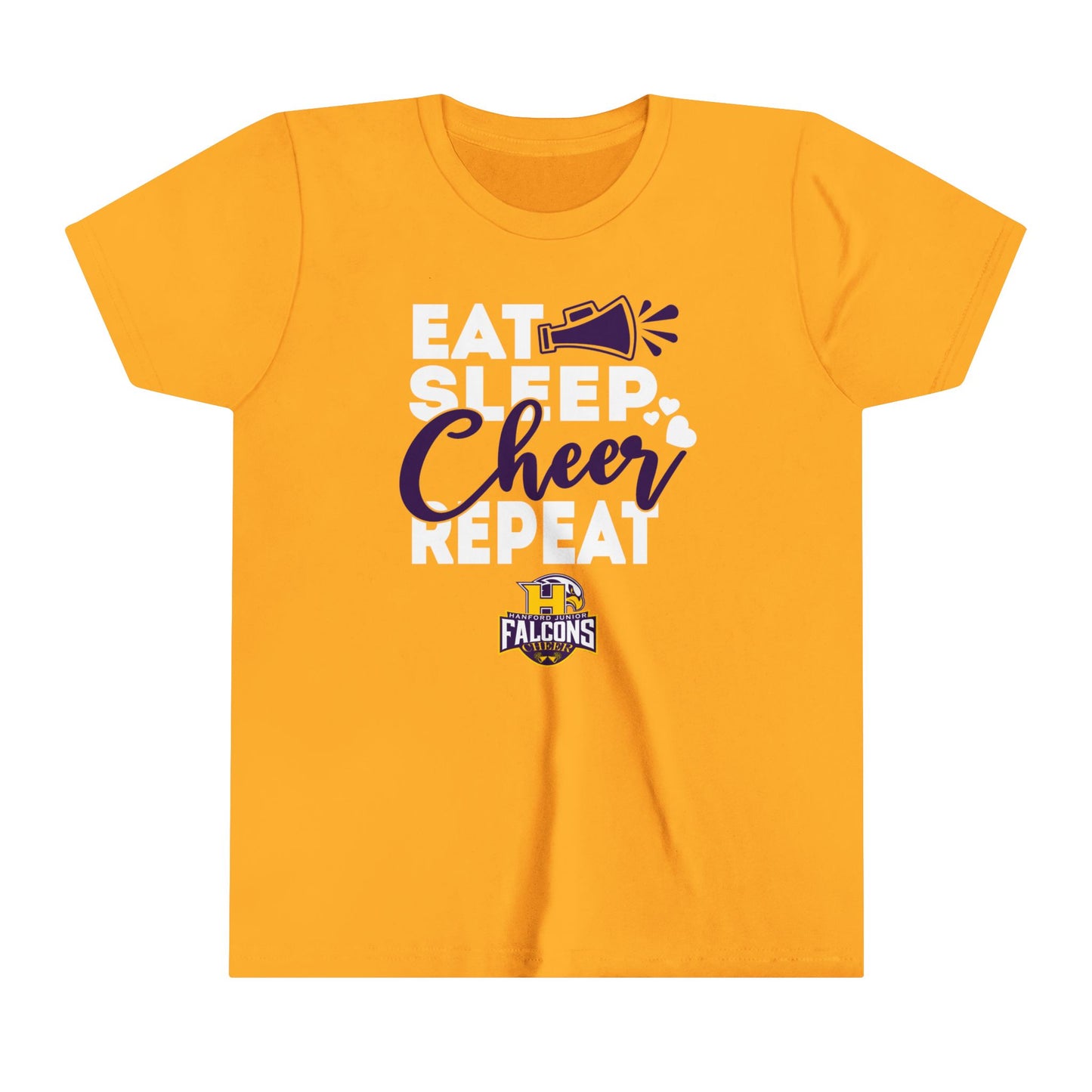 Cheer - Youth T-Shirt - Eat Sleep Cheer Repeat