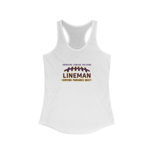 Football - Adult TankTop - Lineman Serving Pancakes Daily