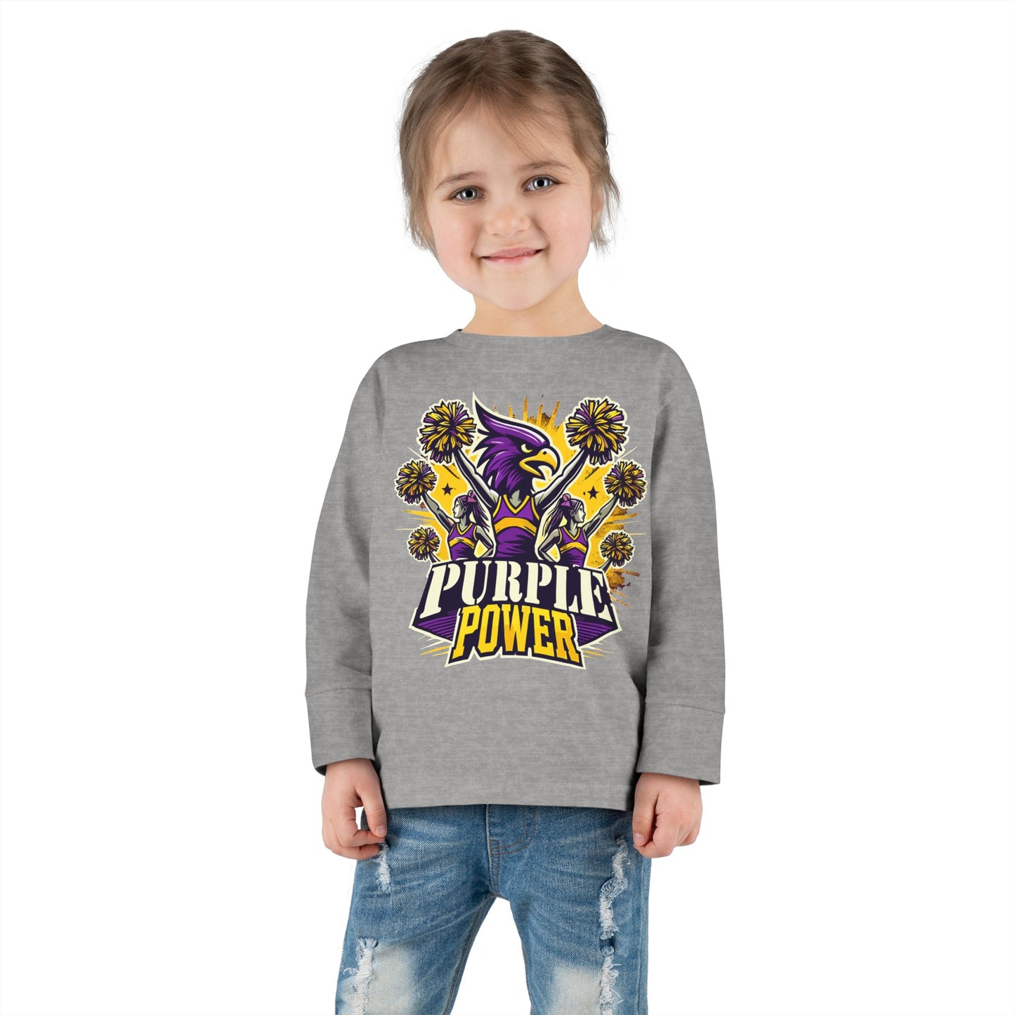 Cheer - Toddler Long Sleeve - Purple Power