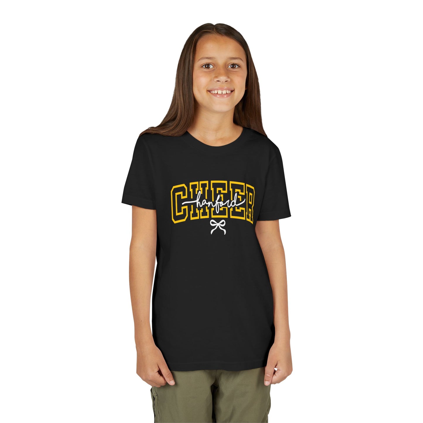 Cheer - Youth T-Shirt - Hanford Cursive