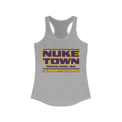 Nuke Town Women's Racerback Tank - Junior Falcons Spirit Wear