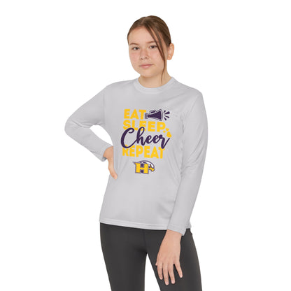 Cheer - Youth Long Sleeve - Eat Sleep Cheer Repeat